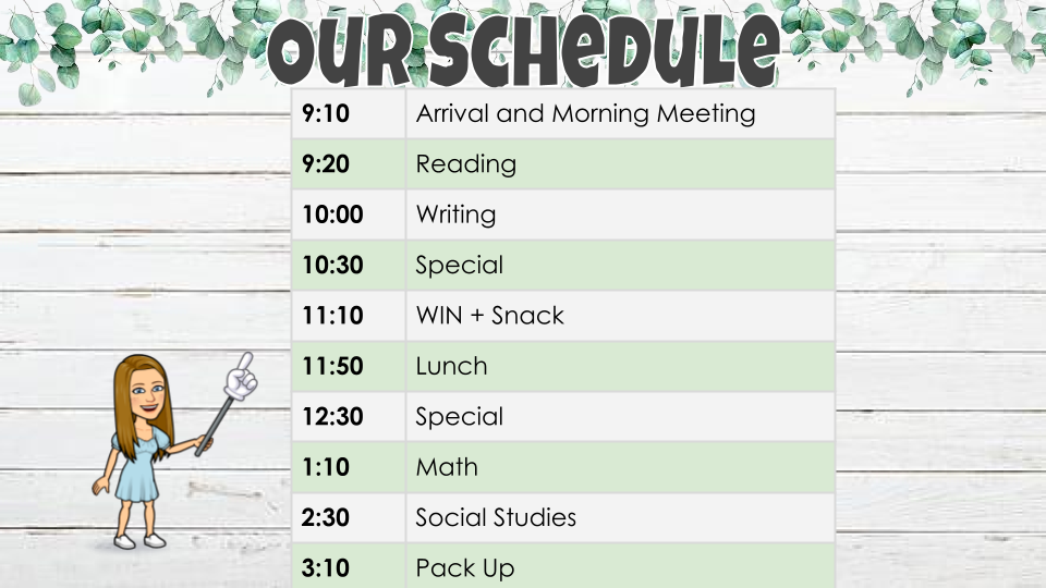 Daily Schedule